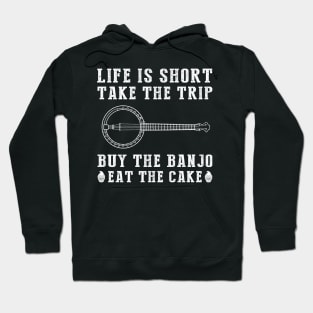 Wanderlust Banjo Cake: Embrace Life's Adventures with a Twist! Hoodie